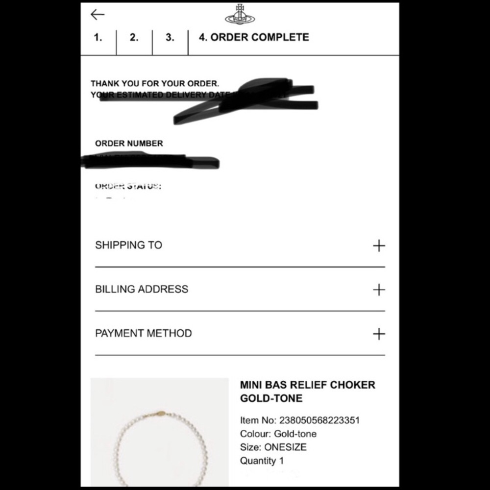 Vivienne Westwood Bas Relief Choker Gold